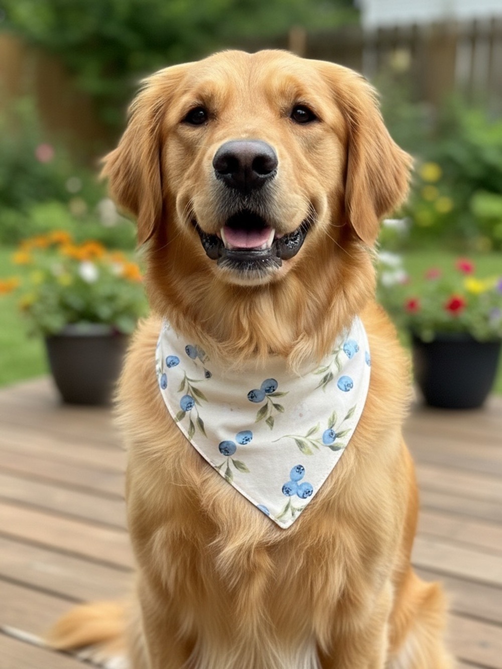 Handmade Reversible Tie-On Dog Bandana